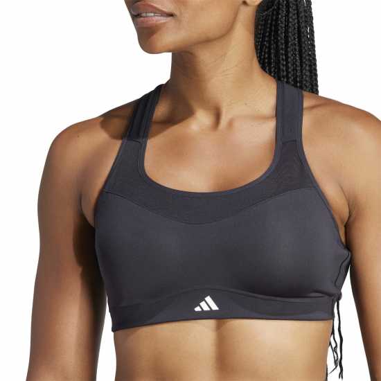 Adidas Tlrdim Hs Bra Medium Impact Sports Womens Black Спортни сутиени