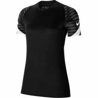 Дамска Блуза Къси Ръкави Nike Strike Short Sleeve T Shirt Ladies Black/Anthracit Дамски тениски и фланелки