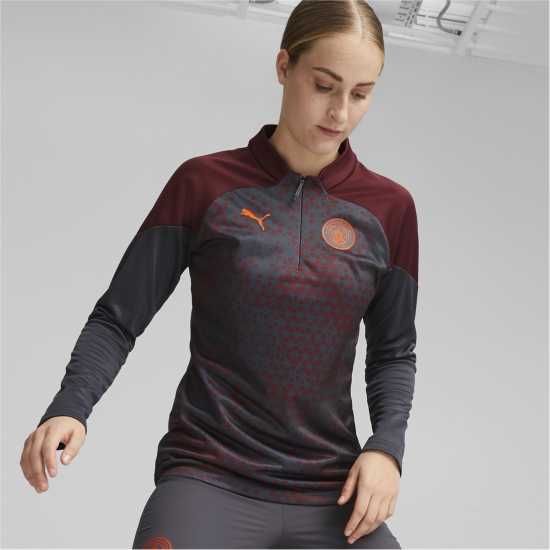 Puma Women's Mcfc Training Licensed Drill Top  