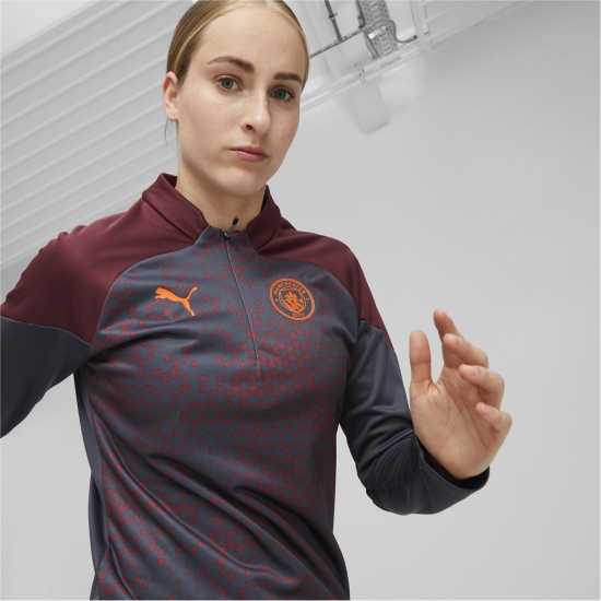 Puma Women's Mcfc Training Licensed Drill Top  