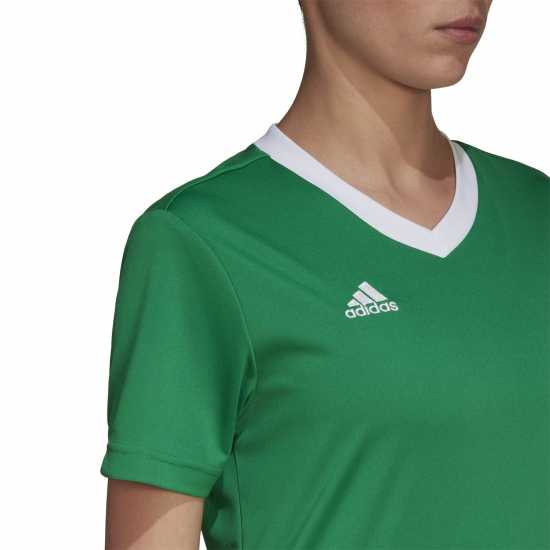 Adidas Ent22 Jersey Womens Green/White Дамски тениски и фланелки