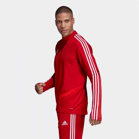 Adidas Мъжка Спортна Тениска Tiro 19 Training Top Mens Силно червено / Бяло Мъжки ризи