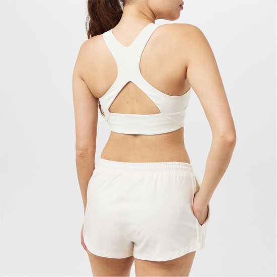 Usa Pro Pro Medium Impact Cross Back Bra Womens Крем Спортни сутиени