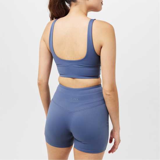 Usa Pro Pro Medium Impact V Neck Bra Womens Буря Спортни сутиени