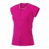 Speedo Cap Sleeve Sun Top Womens Лилаво/Оранжево Дамски горнища с цип