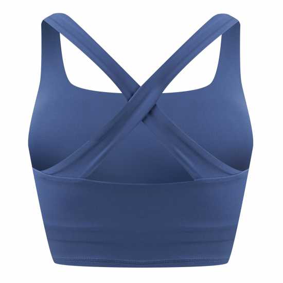 Usa Pro Pro Square Neck Bra Womens Бижу Син Спортни сутиени