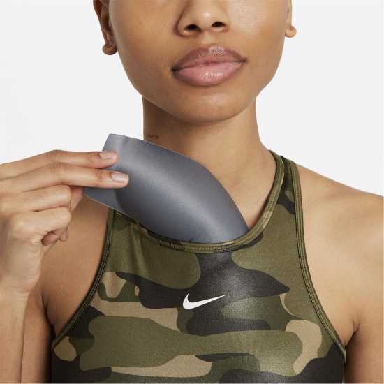 Nike Dri-FIT Swoosh Women's Support 1-Piece Pad High-Neck Sports Bra