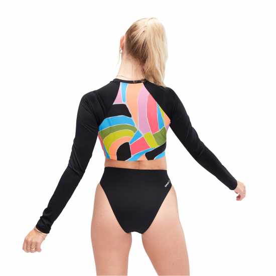 Speedo Printed Long-Sleeve Performance Gym Top Speedo Printed Long-Sleeve Performance Gym Top