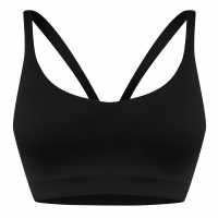 Usa Pro Pro V Front Bra Womens Черно Спортни сутиени