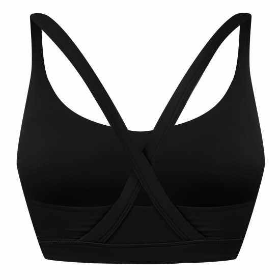 Usa Pro Pro V Front Bra Womens Черно Спортни сутиени
