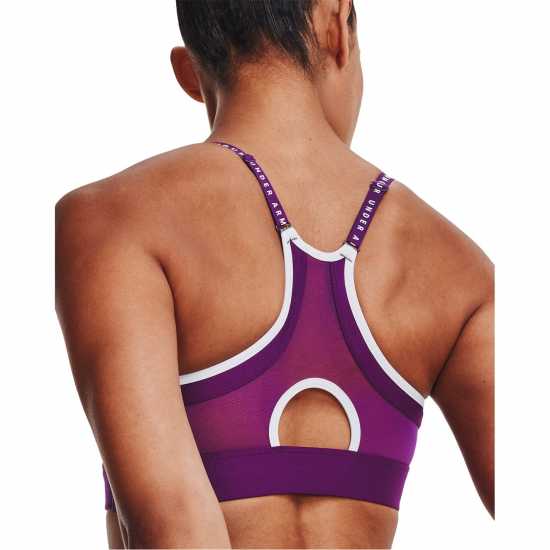 Under Armour Infinity Covered Womens Light Support Sports Bra Rivalry/White Спортни сутиени