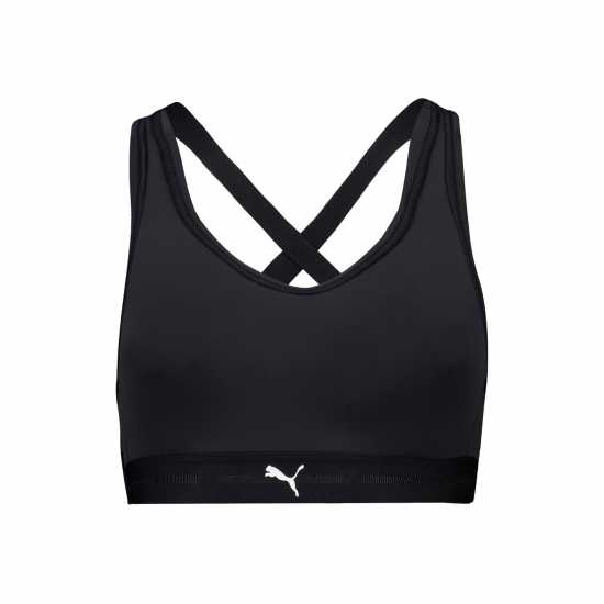Спортни сутиени Puma Women Sporty Padded Top 1P Low Impact Sports Bra Womens Black Puma Women Sporty Padded Top 1P Low Impact Sports Bra Womens Black Спортни сутиени