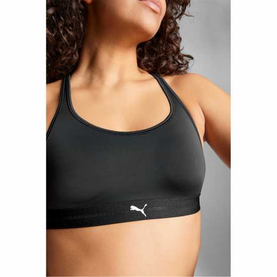 Спортни сутиени Puma Women Sporty Padded Top 1P Low Impact Sports Bra Womens Black Puma Women Sporty Padded Top 1P Low Impact Sports Bra Womens Black Спортни сутиени