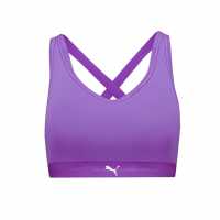 Puma Women Sporty Padded Top 1P Low Impact Sports Bra Womens Astor Purple Спортни сутиени