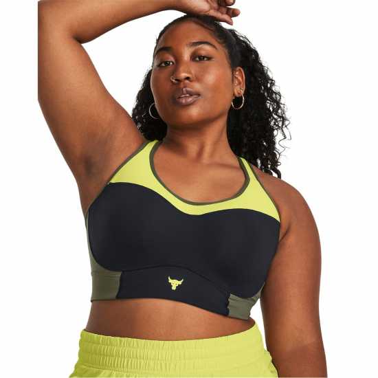 Under Armour Armour Pjt Rck Lets Go Ll Infty Bra Medium Impact Sports Womens Black Спортни сутиени