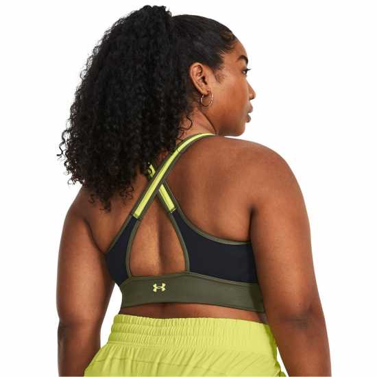 Under Armour Armour Pjt Rck Lets Go Ll Infty Bra Medium Impact Sports Womens Black Спортни сутиени