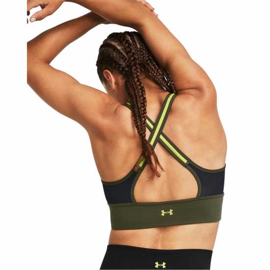 Under Armour Armour Pjt Rck Lets Go Ll Infty Bra Medium Impact Sports Womens Black Спортни сутиени