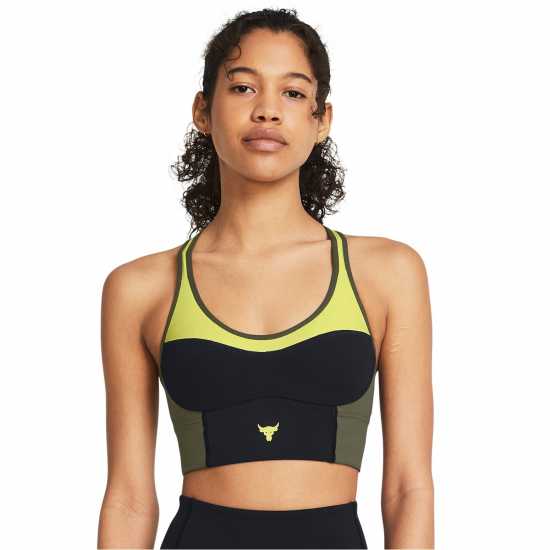 Under Armour Armour Pjt Rck Lets Go Ll Infty Bra Medium Impact Sports Womens Black Спортни сутиени