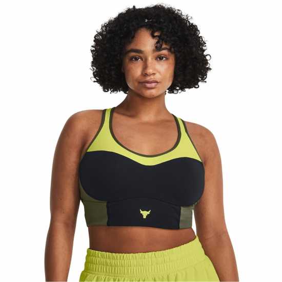 Under Armour Armour Pjt Rck Lets Go Ll Infty Bra Medium Impact Sports Womens Black Спортни сутиени