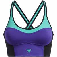 Under Armour Armour Pjt Rck Lets Go Ll Infty Bra Medium Impact Sports Womens Purple Спортни сутиени