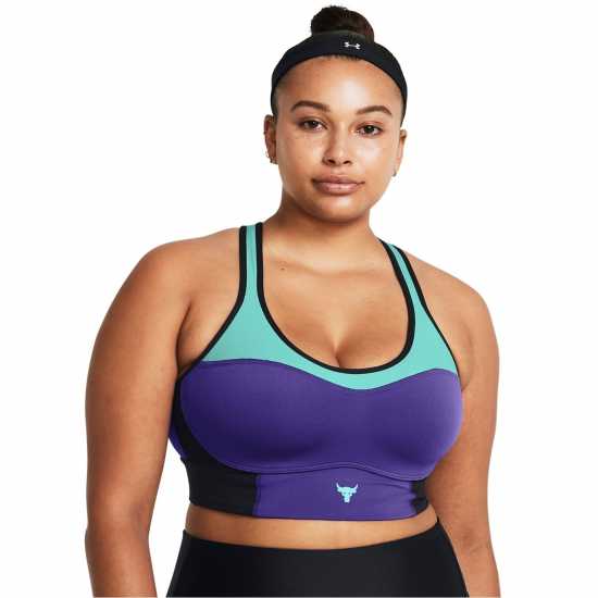 Under Armour Armour Pjt Rck Lets Go Ll Infty Bra Medium Impact Sports Womens Purple Спортни сутиени