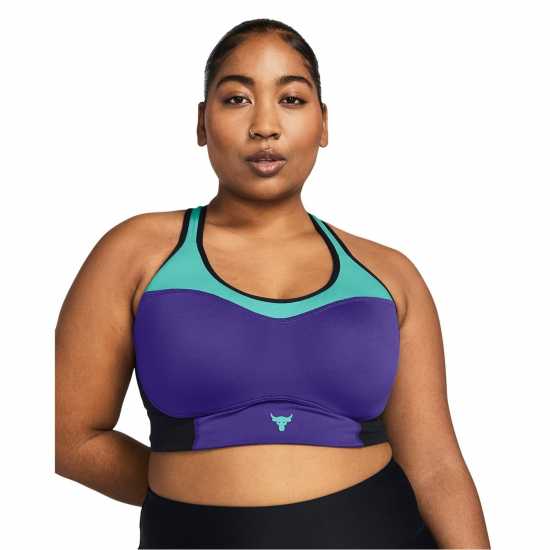 Under Armour Armour Pjt Rck Lets Go Ll Infty Bra Medium Impact Sports Womens Purple Спортни сутиени