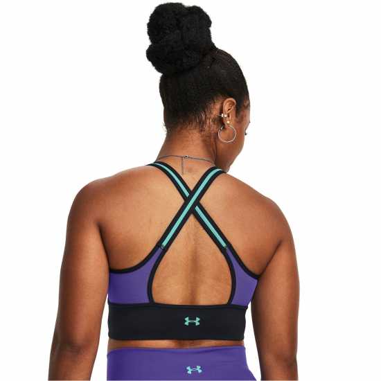Under Armour Armour Pjt Rck Lets Go Ll Infty Bra Medium Impact Sports Womens Purple Спортни сутиени