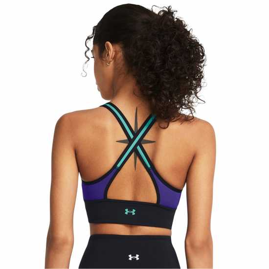 Under Armour Armour Pjt Rck Lets Go Ll Infty Bra Medium Impact Sports Womens Purple Спортни сутиени
