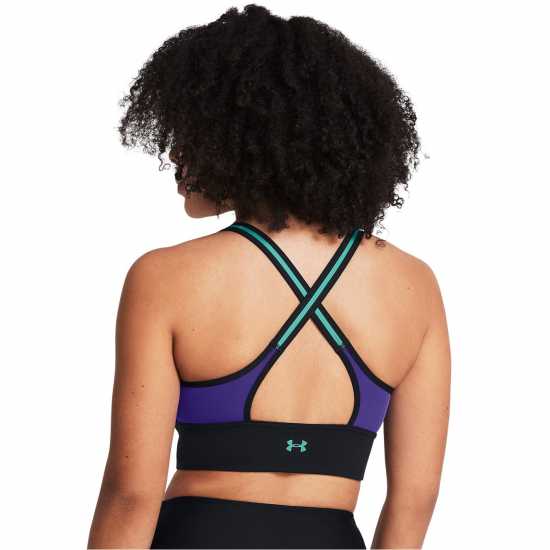 Under Armour Armour Pjt Rck Lets Go Ll Infty Bra Medium Impact Sports Womens Purple Спортни сутиени