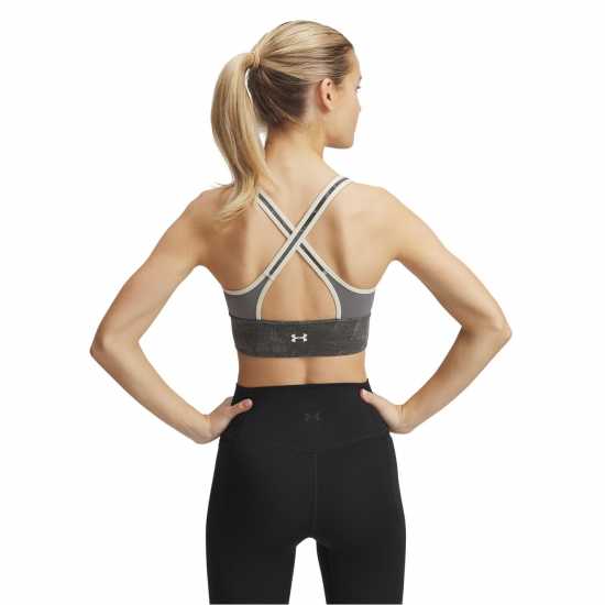 Under Armour Armour Pjt Rck Lg Ll Infty Pt Bra Medium Impact Sports Womens Green Спортни сутиени