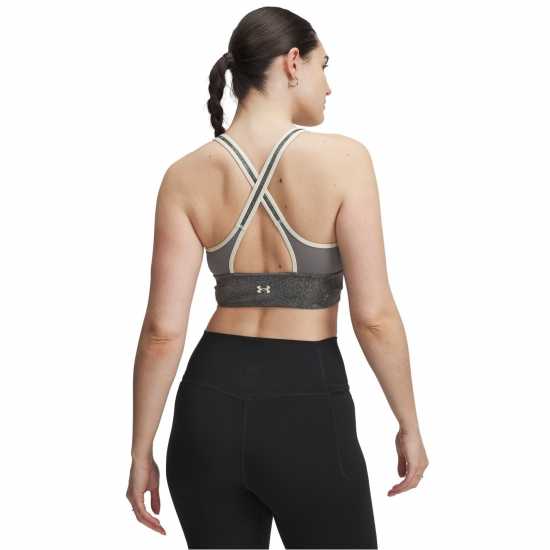 Under Armour Armour Pjt Rck Lg Ll Infty Pt Bra Medium Impact Sports Womens Green Спортни сутиени