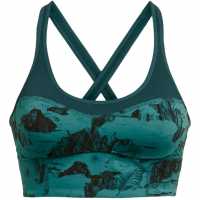 Under Armour Armour Pjt Rck Lg Ll Infty Pt Bra Medium Impact Sports Womens Green Спортни сутиени