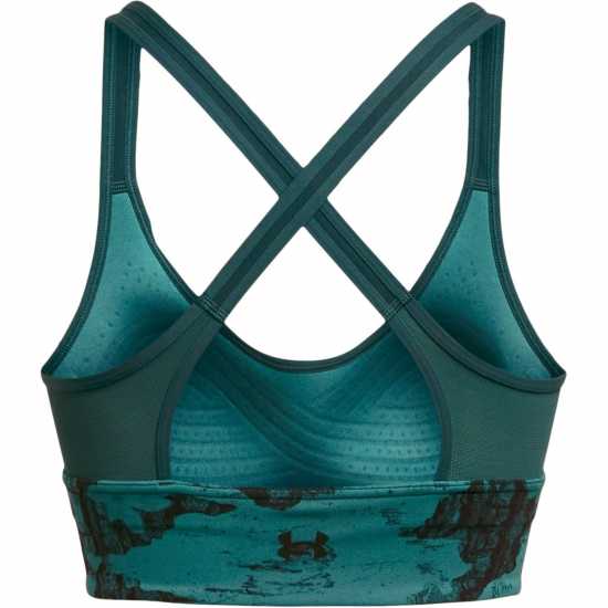 Under Armour Armour Pjt Rck Lg Ll Infty Pt Bra Medium Impact Sports Womens Green Спортни сутиени