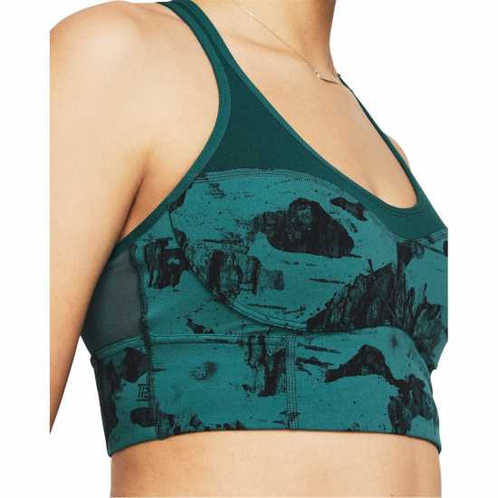 Under Armour Armour Pjt Rck Lg Ll Infty Pt Bra Medium Impact Sports Womens Green Спортни сутиени