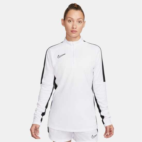 Nike Academy 23 Drill Top Womens Бяло/Черно 
