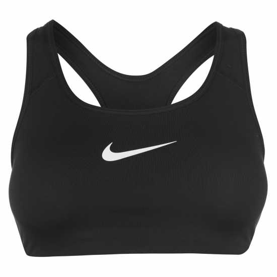 Nike Swoosh Women's Medium-Support 1-Piece Pad Sports Bra Black Спортни сутиени