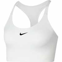 Nike Swoosh Women's Medium-Support 1-Piece Pad Sports Bra Бяло Спортни сутиени