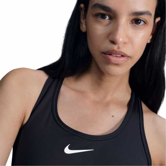 Nike Swoosh Women's Medium-Support 1-Piece Pad Sports Bra Черно 