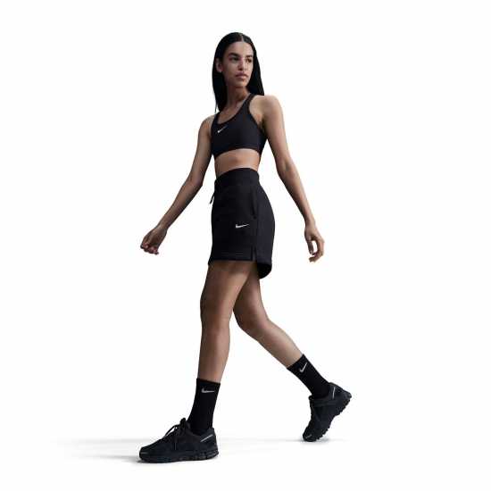 Nike Swoosh Women's Medium-Support 1-Piece Pad Sports Bra Черно 