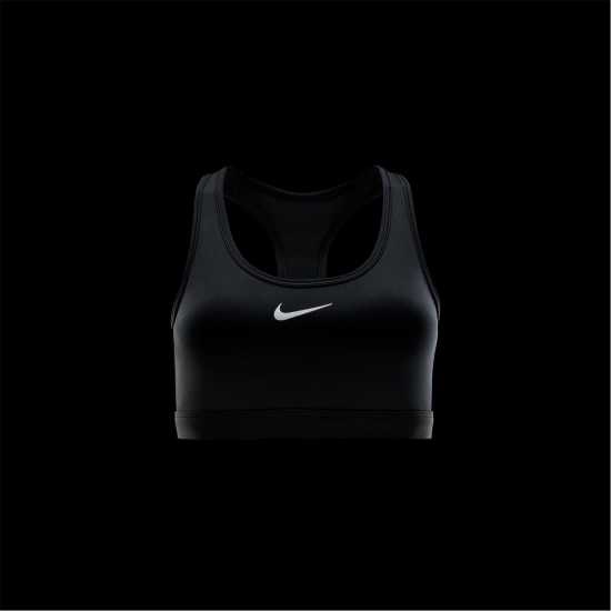 Nike Swoosh Women's Medium-Support 1-Piece Pad Sports Bra Черно 