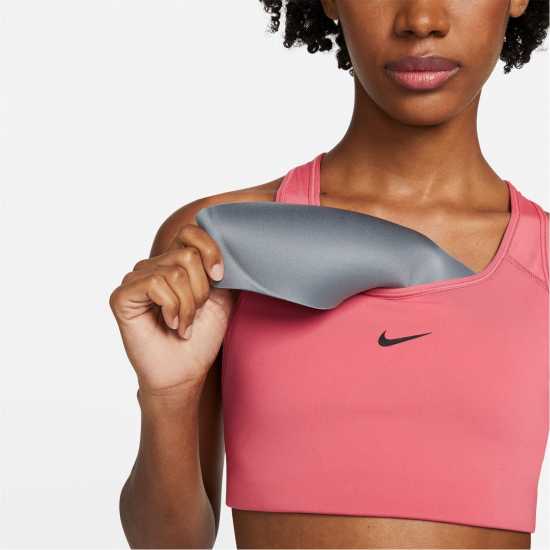 Nike Swoosh Women's Medium-Support 1-Piece Pad Sports Bra Archaeo Pink Спортни сутиени