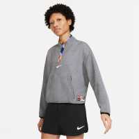 Nike Дамско Яке Fc Drifit Midlayer Jacket Womens Blk/Whi Дамски тениски и фланелки