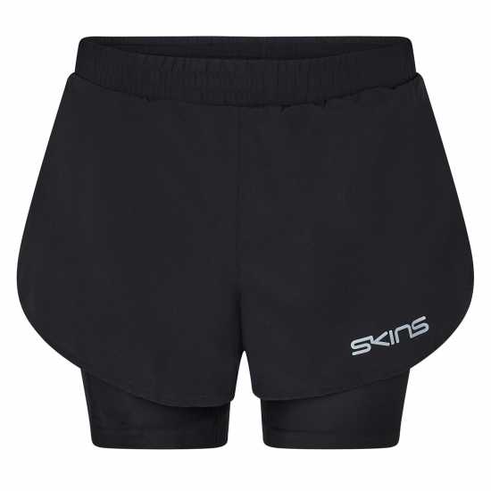 Дамски клинове за фитнес Skins Дамски Шорти Sr3 Superpose Performance Shorts Womens Black Skins Дамски Шорти Sr3 Superpose Performance Shorts Womens Black Дамски клинове за фитнес
