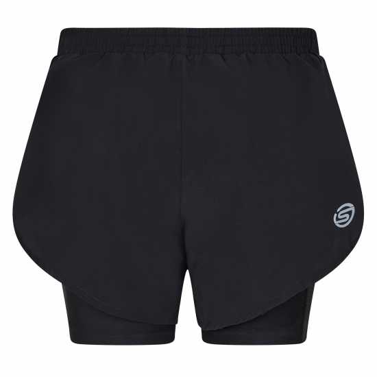 Дамски клинове за фитнес Skins Дамски Шорти Sr3 Superpose Performance Shorts Womens Black Skins Дамски Шорти Sr3 Superpose Performance Shorts Womens Black Дамски клинове за фитнес