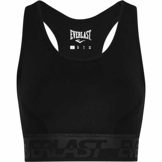 Спортни сутиени Everlast Seamless Logo Sports Bra Womens Черно Everlast Seamless Logo Sports Bra Womens Черно Спортни сутиени