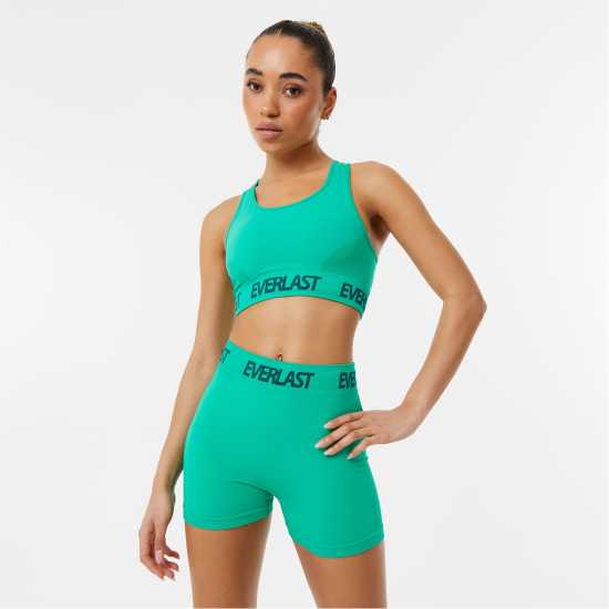 Спортни сутиени Everlast Seamless Logo Sports Bra Womens Холи зелено Everlast Seamless Logo Sports Bra Womens Холи зелено Спортни сутиени