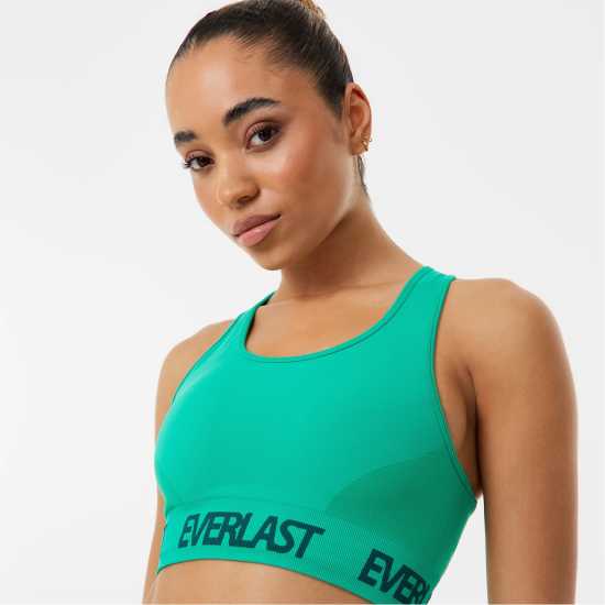 Спортни сутиени Everlast Seamless Logo Sports Bra Womens Холи зелено Everlast Seamless Logo Sports Bra Womens Холи зелено Спортни сутиени