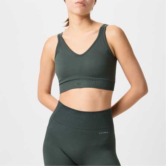 Usa Pro Pro Scoop Back Sports Bra Womens  Спортни сутиени