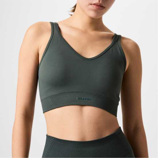 Usa Pro Pro Scoop Back Sports Bra Womens  Спортни сутиени
