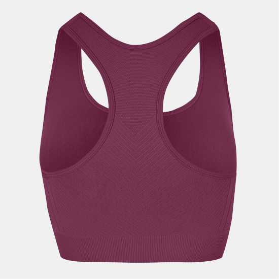 Usa Pro Спортен Безшевен Сутиен Кръстосани Презрамки Up Seamless Crop Sports Bra Dark Cherry USA Pro UP Seamless Crop Sports Bra Dark Cherry